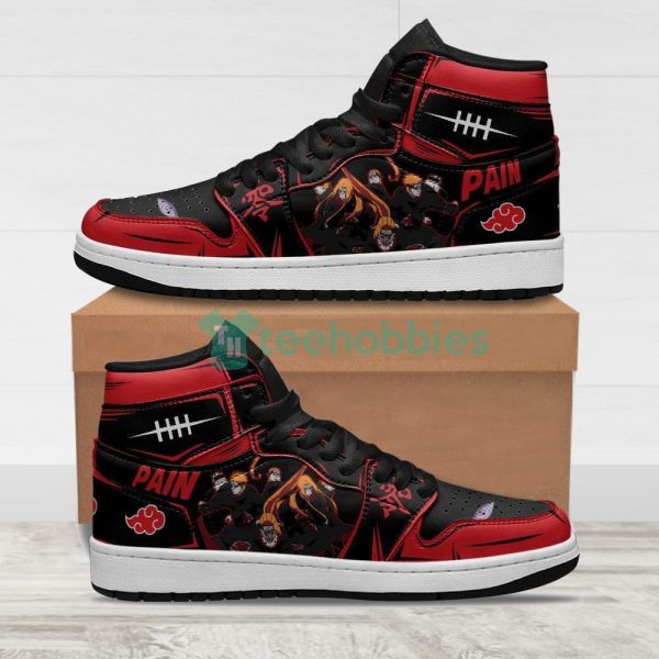 akatsuki pain fans custom sneakers naruto anime air jordan hightop shoes 1 5IFre 600x600px Akatsuki Pain Fans Custom Sneakers Naruto Anime Air Jordan Hightop Shoes
