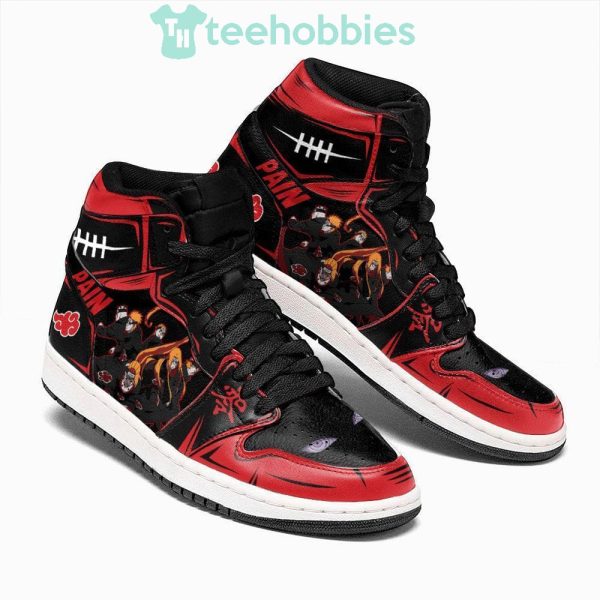akatsuki pain fans custom sneakers naruto anime air jordan hightop shoes 2 wmRGl 600x600px Akatsuki Pain Fans Custom Sneakers Naruto Anime Air Jordan Hightop Shoes