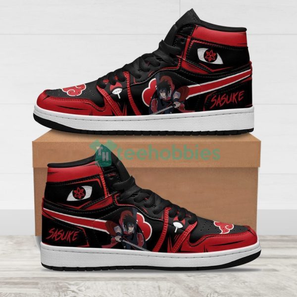 akatsuki sasuke sneakers naruto anime custom air jordan hightop shoes 1 1QDsD 600x600px Akatsuki Sasuke Sneakers Naruto Anime Custom Air Jordan Hightop Shoes