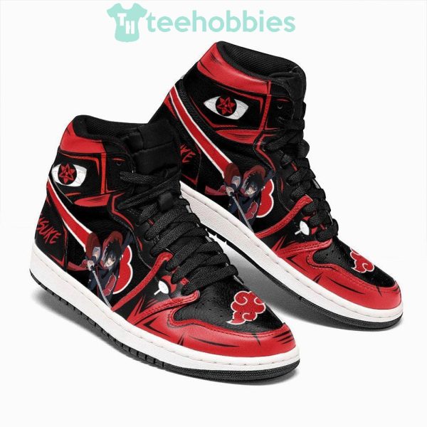 akatsuki sasuke sneakers naruto anime custom air jordan hightop shoes 2 wiqk6 600x600px Akatsuki Sasuke Sneakers Naruto Anime Custom Air Jordan Hightop Shoes