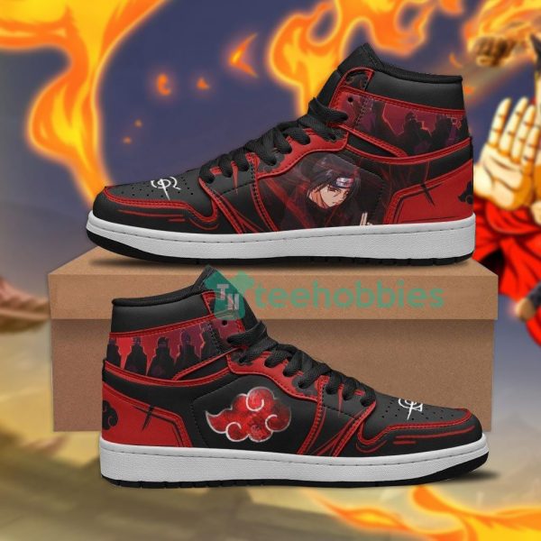akatsuki shoes custom itachi uchiha anime air jordan hightop shoes 1 kIOPL 600x600px Akatsuki Shoes Custom Itachi Uchiha Anime Air Jordan Hightop Shoes