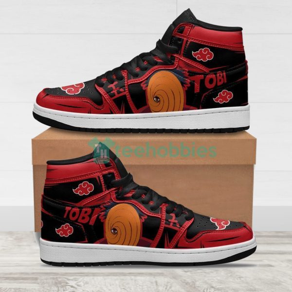 akatsuki tobi sneakers naruto anime custom air jordan hightop shoes 1 6m5o9 600x600px Akatsuki Tobi Sneakers Naruto Anime Custom Air Jordan Hightop Shoes