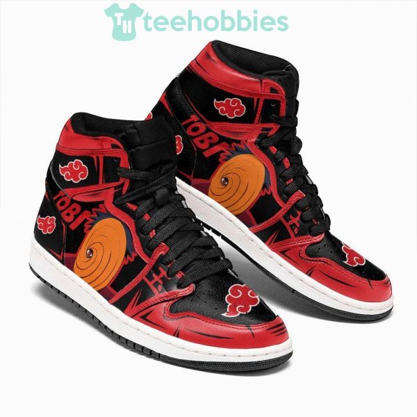 akatsuki tobi sneakers naruto anime custom air jordan hightop shoes 2 p01pj 600x600px Akatsuki Tobi Sneakers Naruto Anime Custom Air Jordan Hightop Shoes