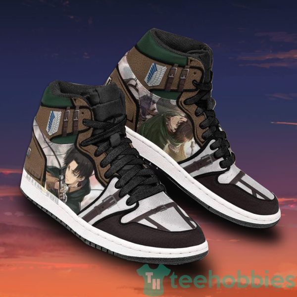 anime attack on titan levi ackerman air jordan hightop shoes 3 ZLeh5 600x600px Anime Attack On Titan Levi Ackerman Air Jordan Hightop Shoes