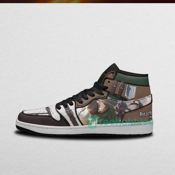 anime attack on titan levi ackerman air jordan hightop shoes 4 mMAP2 600x600px Anime Attack On Titan Levi Ackerman Air Jordan Hightop Shoes