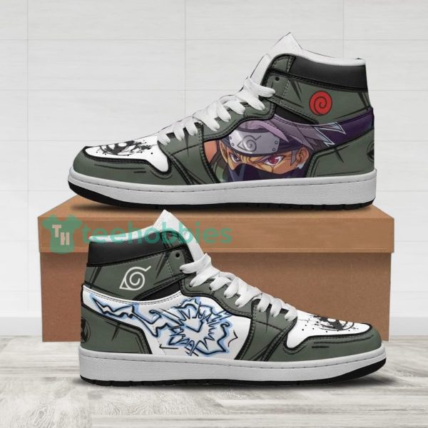 anime naruto kakashi air jordan hightop shoes 1 sE3qw 600x600px Anime Naruto Kakashi Air Jordan Hightop Shoes