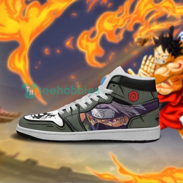 anime naruto kakashi air jordan hightop shoes 3 2Uqby 600x600px Anime Naruto Kakashi Air Jordan Hightop Shoes