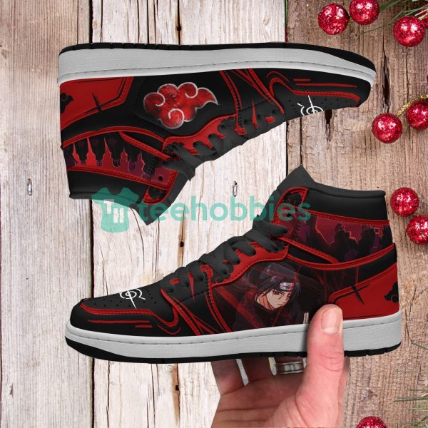 anime shoes akatsuki itachi naruto air jordan hightop shoes 4 py8hN 600x600px Anime Shoes Akatsuki Itachi Naruto Air Jordan Hightop Shoes