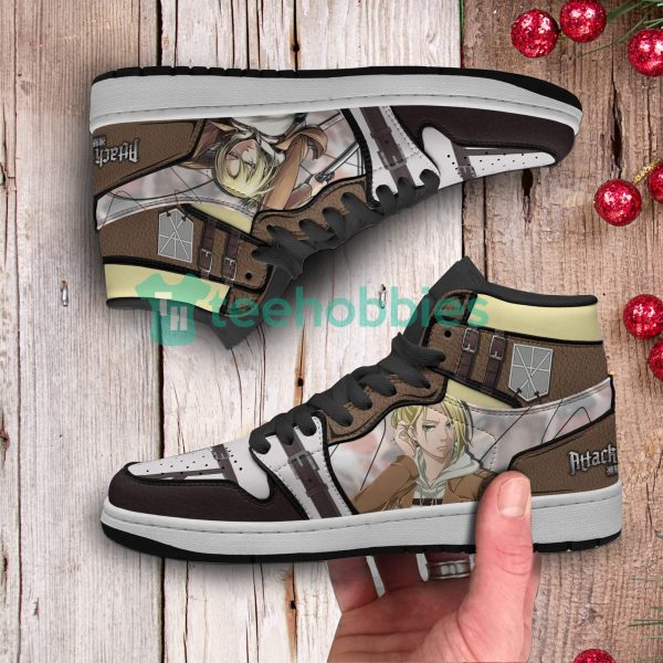 annie leonhart custom attack on titan anime air jordan hightop shoes 2 YpV2P 600x600px Annie Leonhart Custom Attack On Titan Anime Air Jordan Hightop Shoes