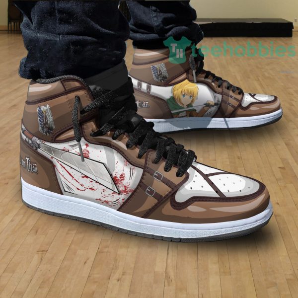 armin arlelt custom attack on titan anime air hightop shoes 3 29dVV 600x600px Armin Arlelt Custom Attack On Titan Anime Air Hightop Shoes