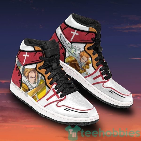 arthur pendragon custom the seven deadly sins anime air jordan hightop shoes 4 vZ1s0 600x600px Arthur Pendragon Custom The Seven Deadly Sins Anime Air Jordan Hightop Shoes