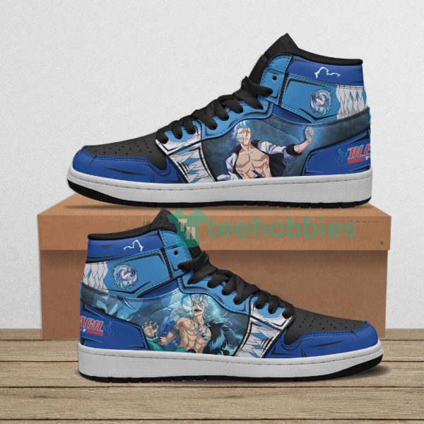 bleach shoes grimmjow jaegerjaquez custom anime air jordan hightop shoes 1 21Ukl 600x600px Bleach Shoes Grimmjow Jaegerjaquez Custom Anime Air Jordan Hightop Shoes