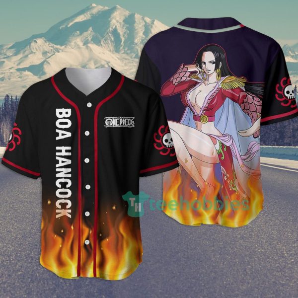 boa hancock custom op anime jersey baseball shirt for fans 1 jY958 600x600px Boa Hancock Custom OP Anime Jersey Baseball Shirt For Fans