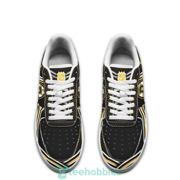 boston bruins logo and striped style air force shoes for fans 2 EIL35 600x600px Boston Bruins Logo And Striped Style Air Force Shoes For Fans