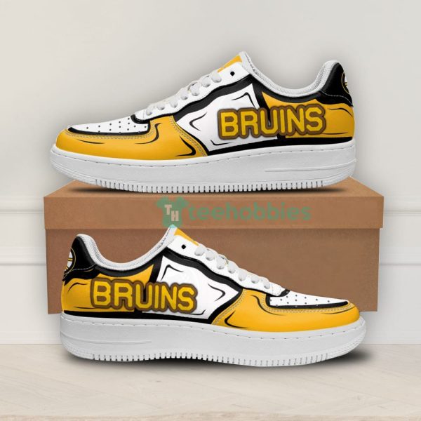 boston bruins team simple style air force shoes for fans 1 1olQo 600x600px Boston Bruins Team Simple Style Air Force Shoes For Fans