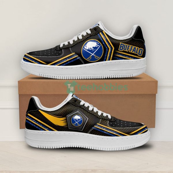 buffalo sabres logo and striped style air force shoes for fans 1 xLHxF 600x600px Buffalo Sabres Logo And Striped Style Air Force Shoes For Fans