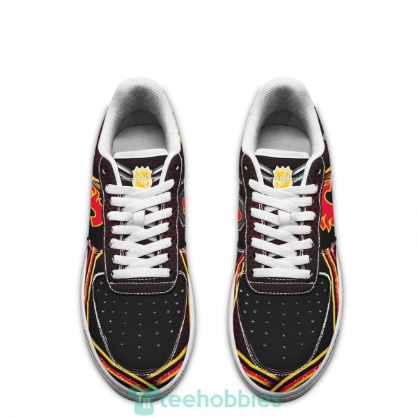 calgary flames logo and striped style air force shoes for fans 2 JgAyj 600x600px Calgary Flames Logo And Striped Style Air Force Shoes For Fans