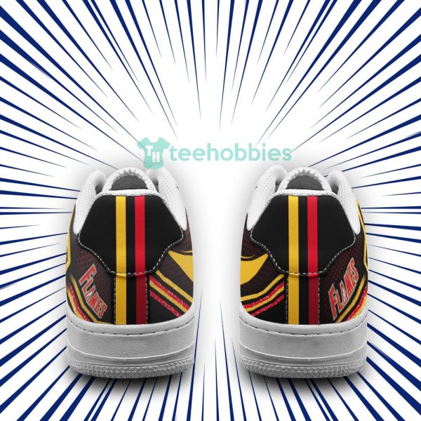 calgary flames logo and striped style air force shoes for fans 3 oONHQ 600x600px Calgary Flames Logo And Striped Style Air Force Shoes For Fans