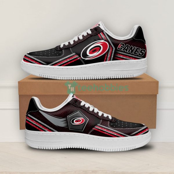 carolina hurricanes logo and striped style air force shoes for fans 1 psMtE 600x600px Carolina Hurricanes Logo And Striped Style Air Force Shoes For Fans