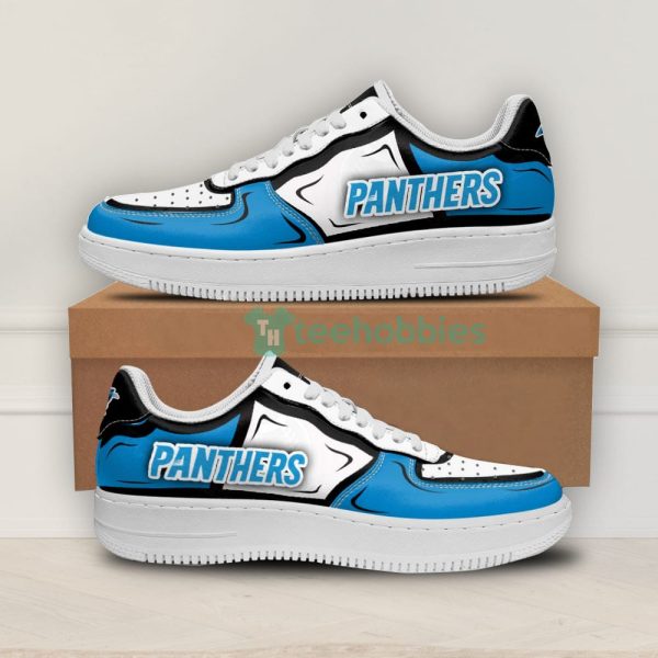 carolina panthers team simple style air force shoes for fans 1 4Ad4i 600x600px Carolina Panthers Team Simple Style Air Force Shoes For Fans