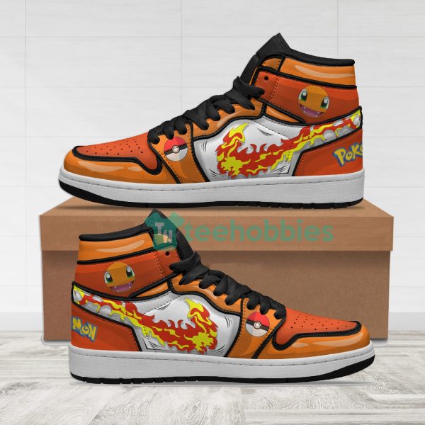 charmander pokemon custom anime air hightop shoes 1 nknKJ 600x600px Charmander Pokemon Custom Anime Air Hightop Shoes