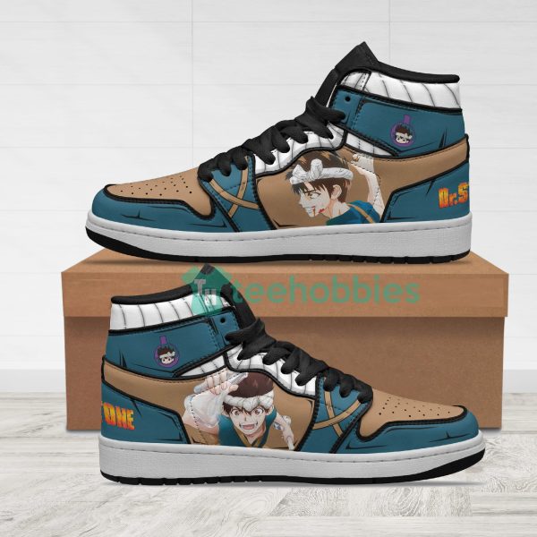 chrome shoes custom dr. stone anime air jordan hightop shoes 1 jRgGj 600x600px Chrome Shoes Custom Dr. Stone Anime Air Jordan Hightop Shoes