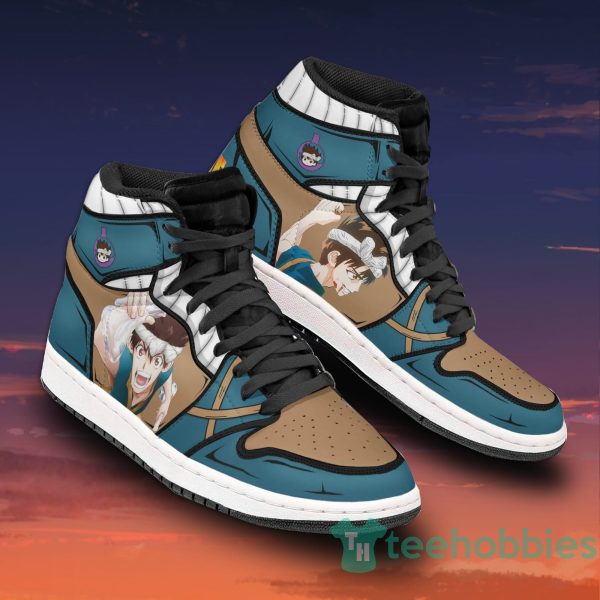 chrome shoes custom dr. stone anime air jordan hightop shoes 2 CykEV 600x600px Chrome Shoes Custom Dr. Stone Anime Air Jordan Hightop Shoes
