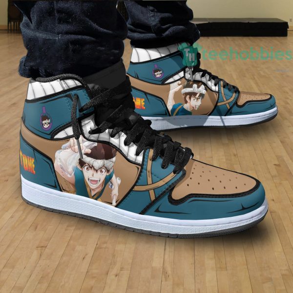 chrome shoes custom dr. stone anime air jordan hightop shoes 4 QE9S0 600x600px Chrome Shoes Custom Dr. Stone Anime Air Jordan Hightop Shoes