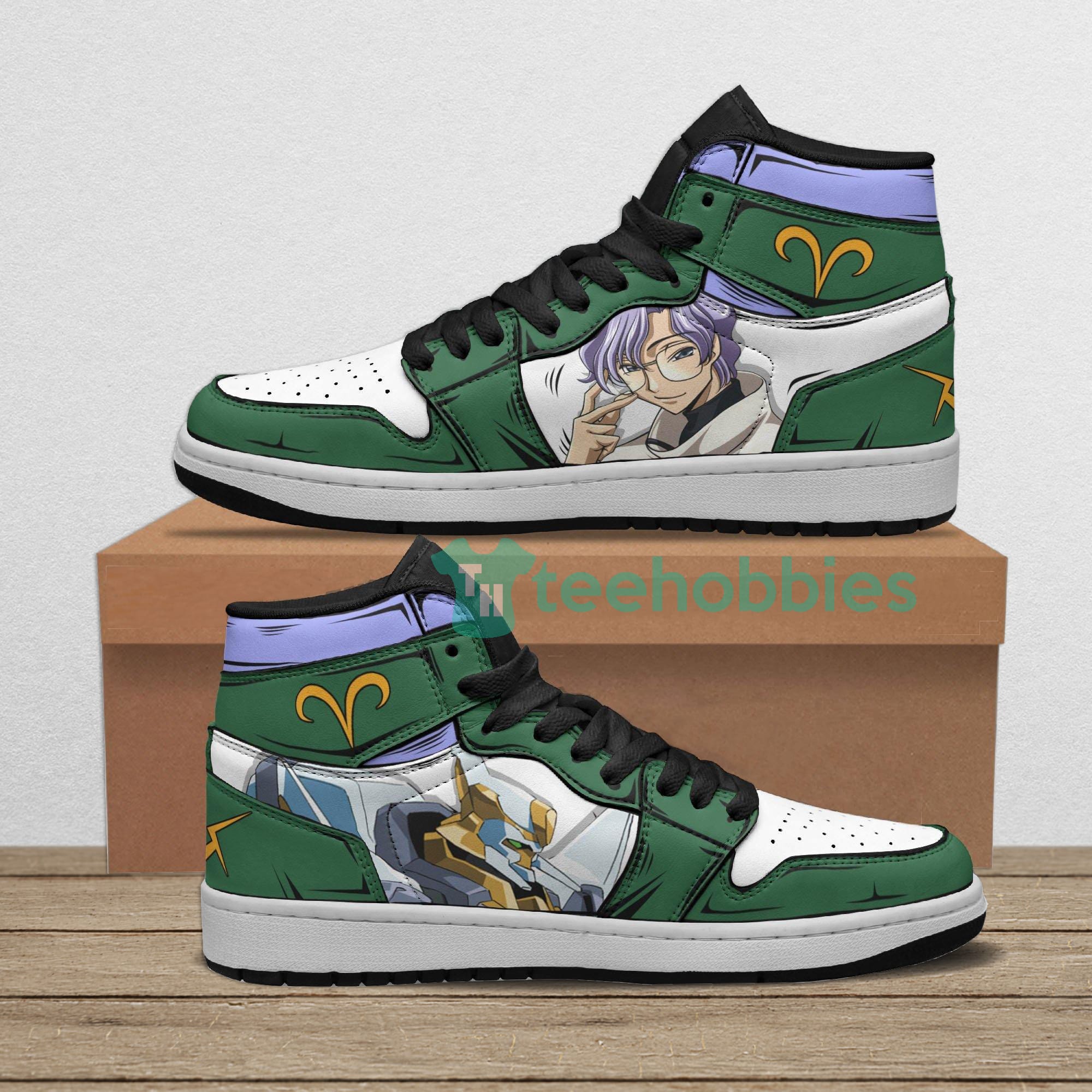 Code Geass Shoes Lloyd Asplund Anime Air Jordan Hightop Shoes