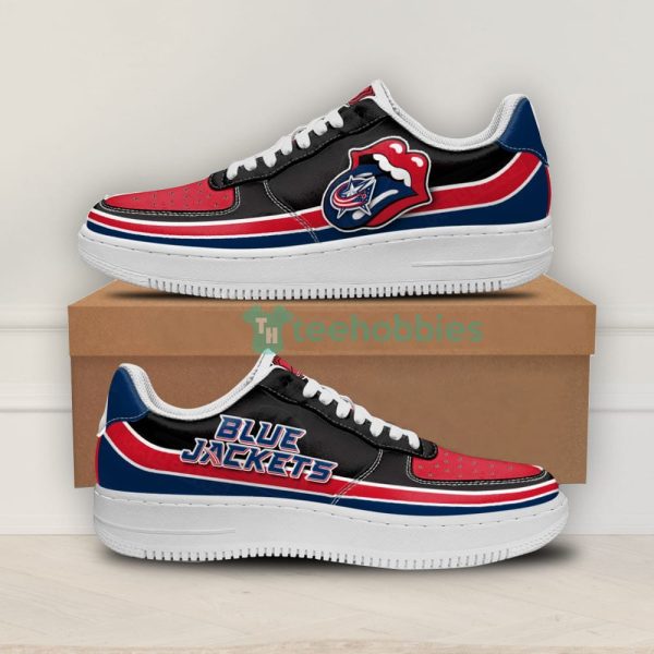 columbus blue jackets custom lips air force shoes for fans 1 B69NZ 600x600px Columbus Blue Jackets Custom Lips Air Force Shoes For Fans