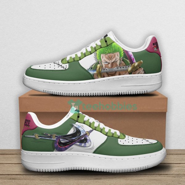cool roronoa zoro custom one piece anime for fans green air force shoes 1 mTzeG 600x600px Cool Roronoa Zoro Custom One Piece Anime For Fans Green Air Force Shoes