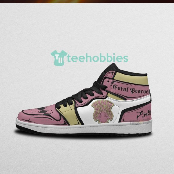 coral peacock custom black clover anime air jordan hightop shoes 3 oKZgS 600x600px Coral Peacock Custom Black Clover Anime Air Jordan Hightop Shoes