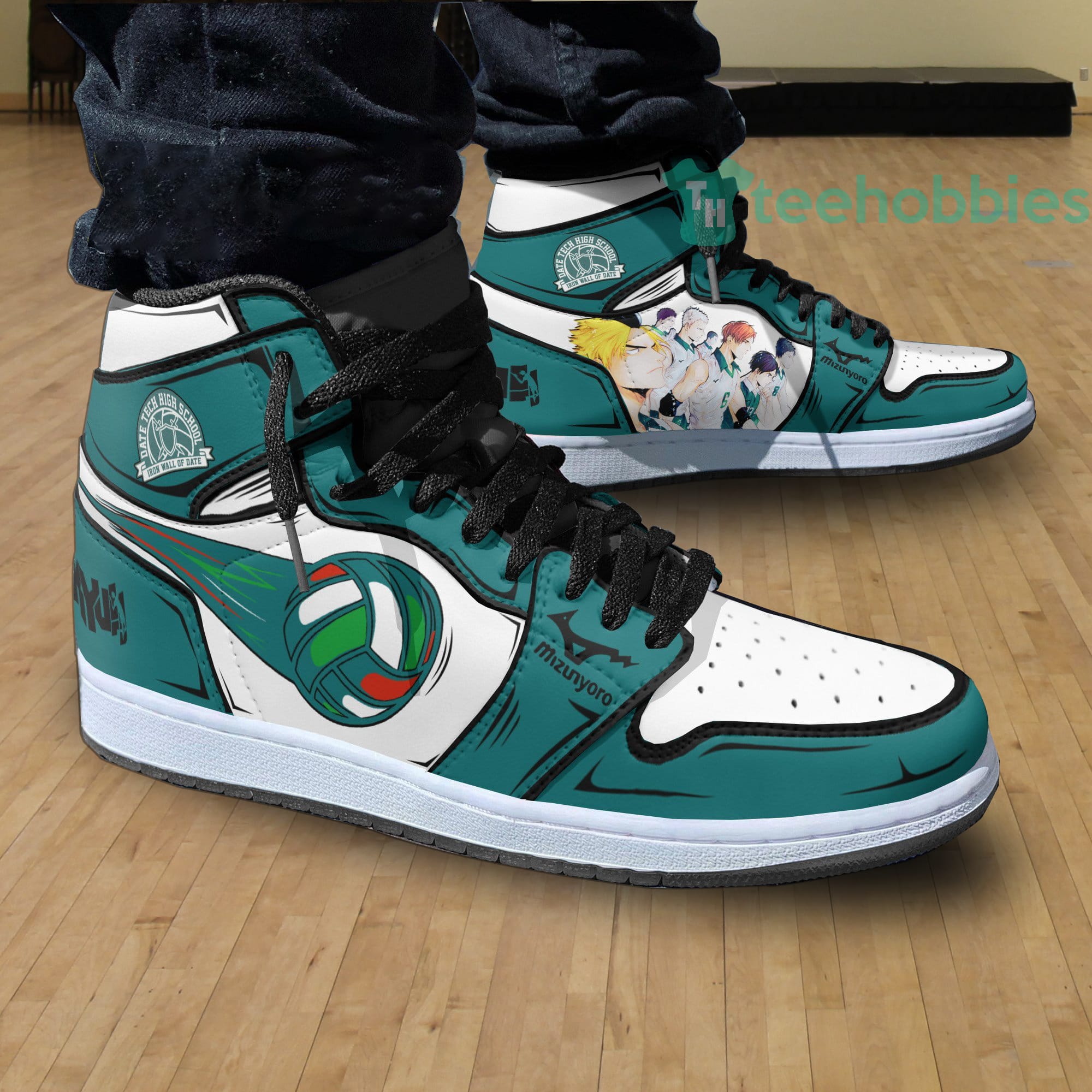 Haikyuu Anime Air Jordan Hightop Shoes Sneakers Custom Kageyama x Shoyo