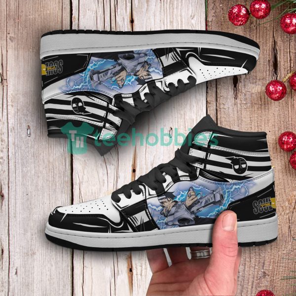 death the kid shoes soul eater custom anime air jordan hightop shoes 4 Uw1W7 600x600px Death the Kid Shoes Soul Eater Custom Anime Air Jordan Hightop Shoes