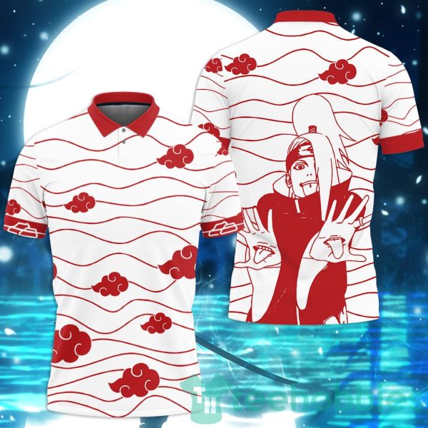deidara akatsuki custom anime white polo shirt for men and women 1 fnMe0 600x600px Deidara Akatsuki Custom Anime White Polo Shirt For Men And Women