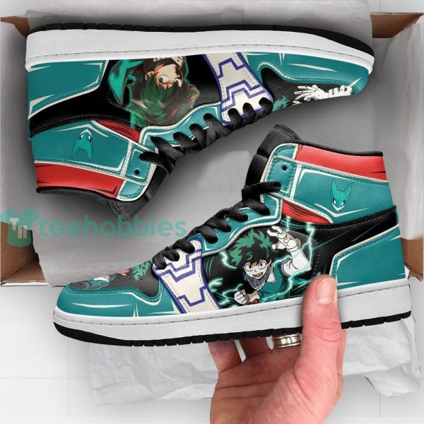 deku izuku midoriya my hero academia air jordan hightop shoes 3 tmyG3 600x600px Deku Izuku Midoriya My Hero Academia Air Jordan Hightop Shoes
