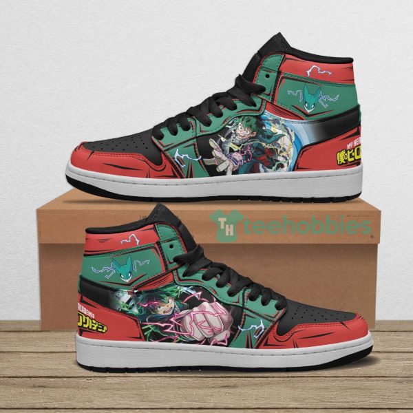 deku my hero academia mha anime air jordan hightop shoes custom 1 obrGY 600x600px Deku My Hero Academia MHA Anime Air Jordan Hightop Shoes Custom