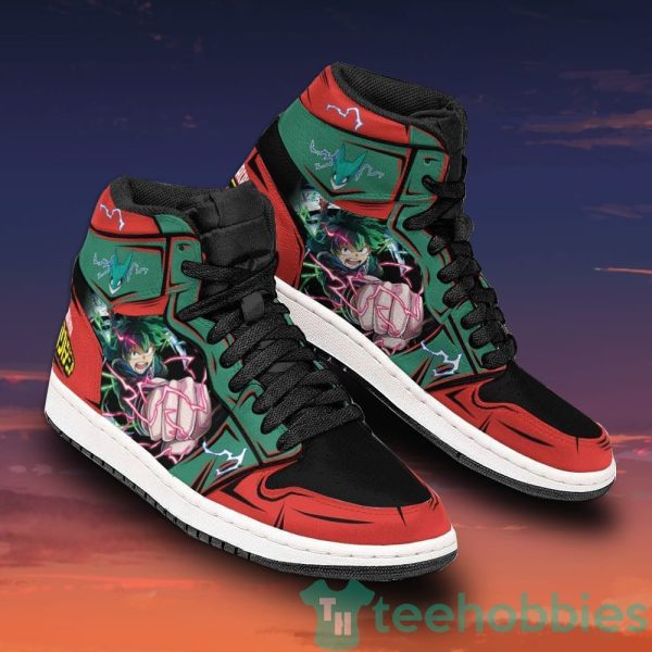 deku my hero academia mha anime air jordan hightop shoes custom 2 4Aije 600x600px Deku My Hero Academia MHA Anime Air Jordan Hightop Shoes Custom