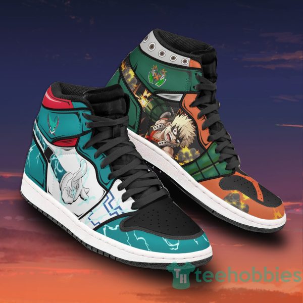 deku x katsuki custom my hero academia anime air jordan hightop shoes 2 0DSr7 600x600px Deku x Katsuki Custom My Hero Academia Anime Air Jordan Hightop Shoes