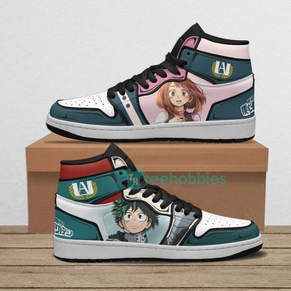 deku x ochako uraraka my hero academia anime air jordan hightop shoes 1 NMuOU 600x600px Deku x Ochako Uraraka My Hero Academia Anime Air Jordan Hightop Shoes