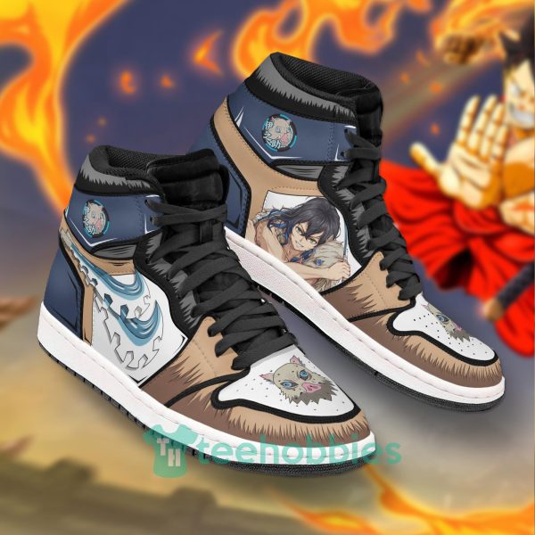 demon slayer inosuke anime lover air jordan hightop shoes 2 dh61C 600x600px Demon Slayer Inosuke Anime Lover Air Jordan Hightop Shoes