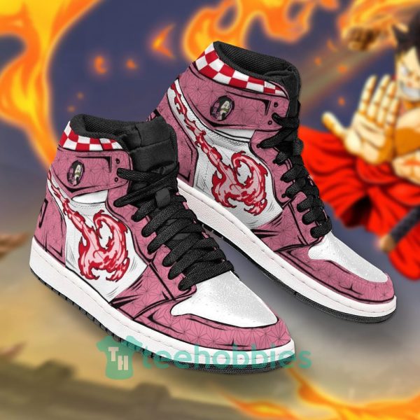 demon slayers nezuko kamado custom anime air jordan hightop shoes 4 3c16h 600x600px Demon Slayers Nezuko Kamado Custom Anime Air Jordan Hightop Shoes