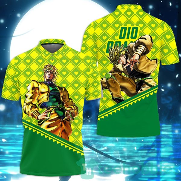 dio brando jjba custom anime polo shirt for men and women 1 r31GC 600x600px Dio Brando JJBA Custom Anime Polo Shirt For Men And Women