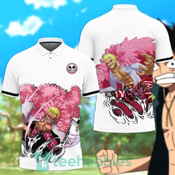 donquixote doflamingo polo shirt custom anime one piece for anime fans 1 R3WFY 600x600px Donquixote Doflamingo Polo Shirt Custom Anime One Piece For Anime Fans