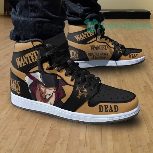 dracule mihawk wanted custom one piece anime air hightop shoes 3 vjR95 600x600px Dracule Mihawk Wanted Custom One Piece Anime Air Hightop Shoes
