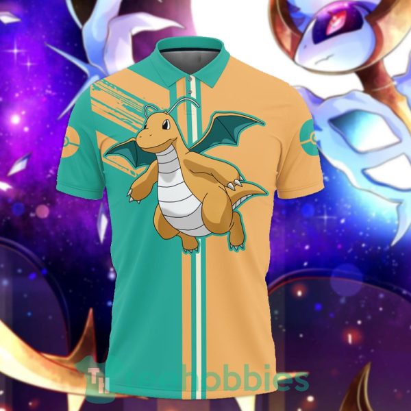 Dragonite Polo Shirt Custom Pokemon Anime Gift For Fans