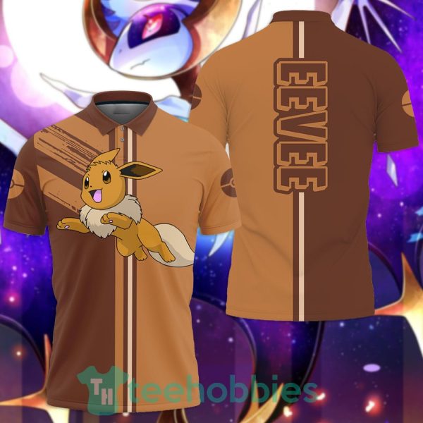 eevee polo shirt custom pokemon anime gift for fans 1 sVhIq 600x600px Eevee Polo Shirt Custom Pokemon Anime Gift For Fans