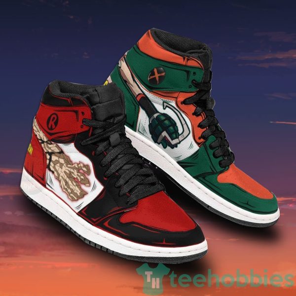 eijiro x katsuki anime my hero academia air jordan hightop shoes 2 VGbrU 600x600px Eijiro x Katsuki Anime My Hero Academia Air Jordan Hightop Shoes