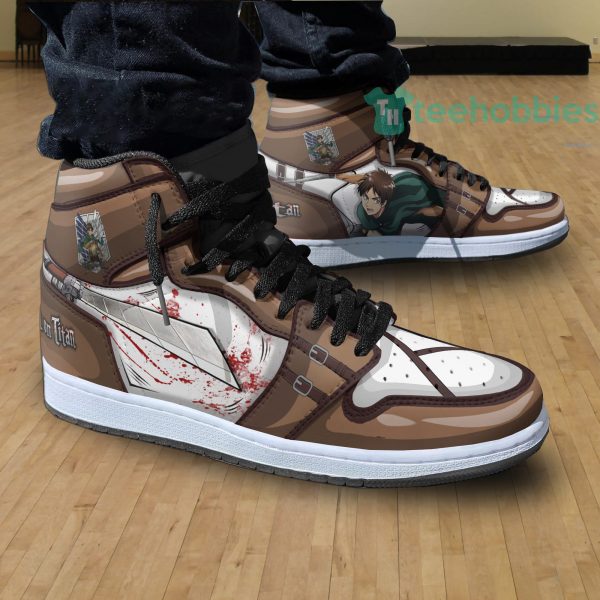 eren jaeger custom attack on titan anime air hightop shoes 2 IC4Ej 600x600px Eren Jaeger Custom Attack On Titan Anime Air Hightop Shoes