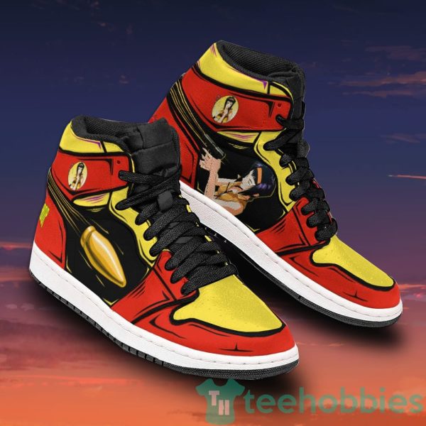 faye valentine shoes custom cowboy bebop anime air jordan hightop shoes 2 QdXdT 600x600px Faye Valentine Shoes Custom Cowboy Bebop Anime Air Jordan Hightop Shoes